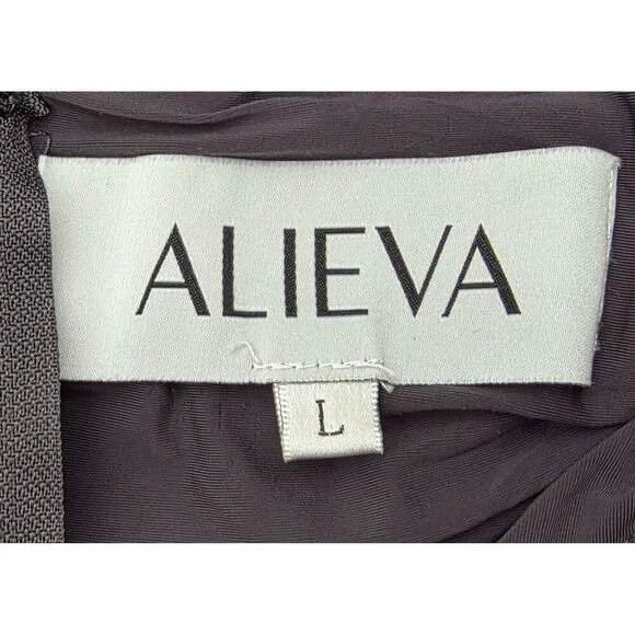 Women's - Alieva Gray Ruched Bodycon Dress, Size Large - Picture 6 of 10